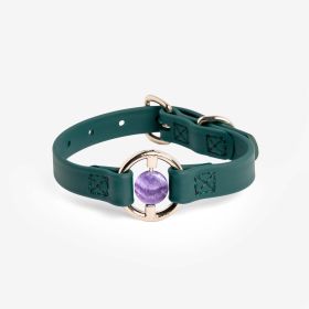 BIOTHANE-JUNGLEGREEN-CHEVAMETHYST (Color: Jungle Green, Size: small)